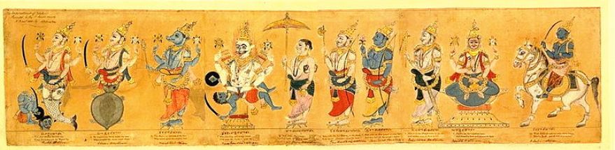 தசாவதாரம் - திருமாலின் பத்து அவதாரங்கள்